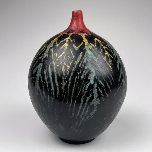 RAKU | Glaze Pattern Bottle - Published Artwork!