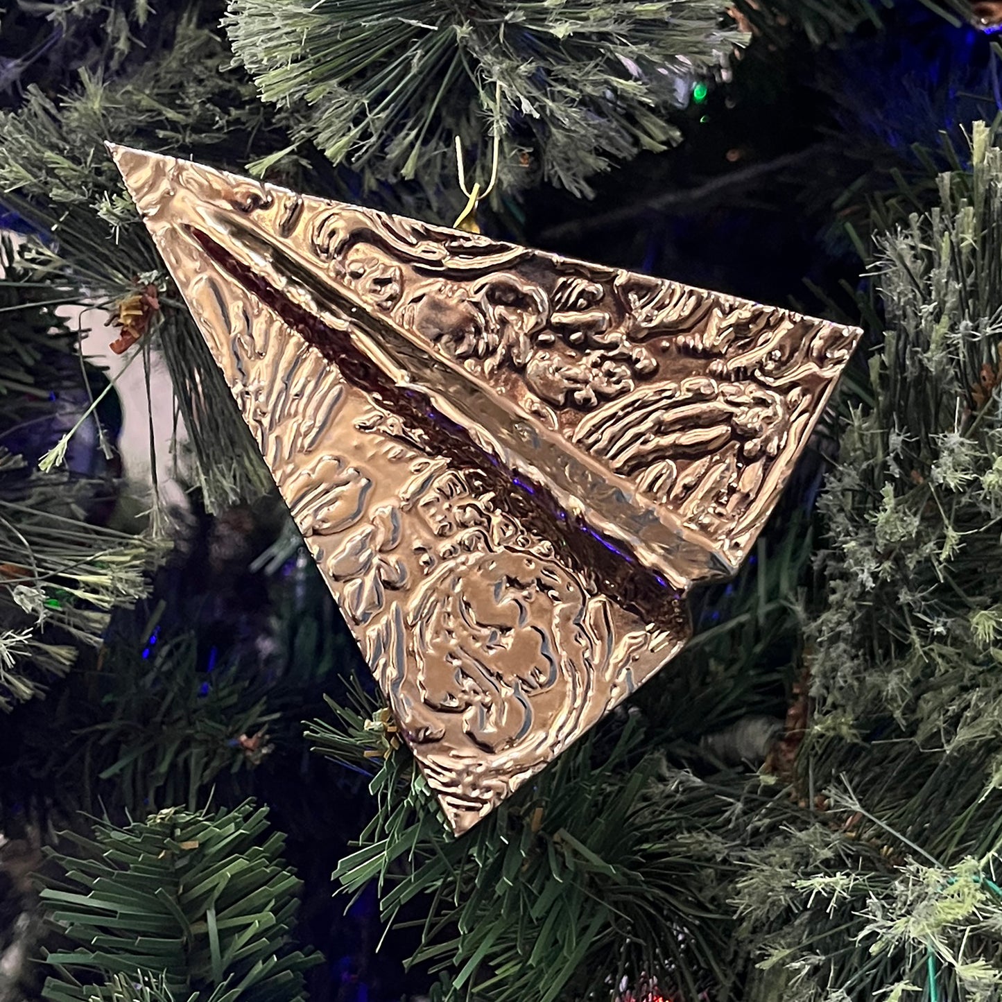 Christmas Ornament | Gold Embossed Foil 02