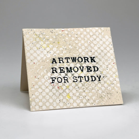 Artwork Removed For Study